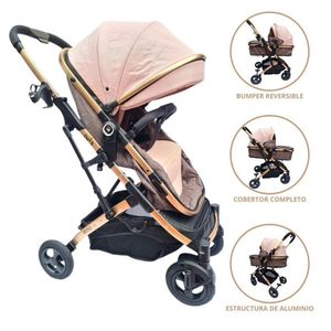 Coche Deportivo Moisés para Bebé MINI Pink