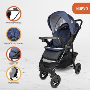 Coche Cuna de Lujo «NEW VALENCIA» Graffiti Blue