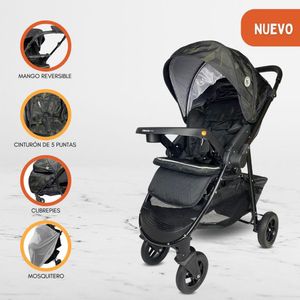 Coche Cuna de Lujo «NEW VALENCIA» Graffiti Black