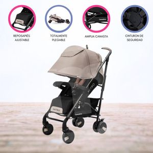 Coche de Paseo con Accesorios «NITRO» Beige