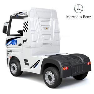 Carro a batería para Niños »ACTROS» White Licenced