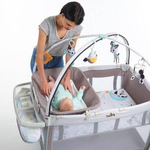 Cuna Corral para Bebés «HERE I GROW» Gray