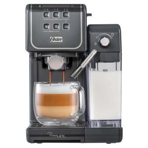Combo Cafetera Oster PrimaLatte BVSTEM6801M + Sanguchera Grill CKSTSM400 Negro