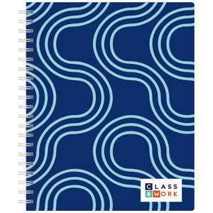 Cuaderno Anillado CLASS&WORK Tapa Dura Cuadriculado 160 Hojas 5 Divisones