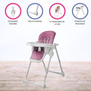 Silla de Comer Regulable «PETRA» mora