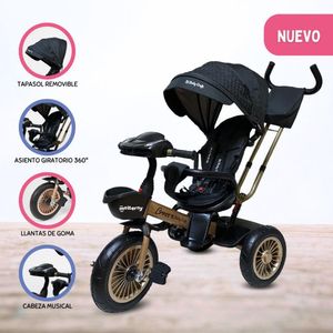 Triciclo Giratorio Voyage CROSS Black