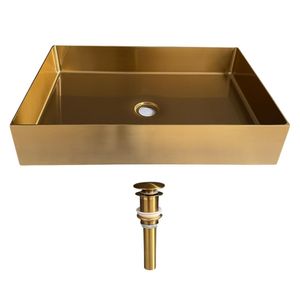 Bowl de Acero para baño XM  LA30407-5538 Acero Inoxidable 304 Dorado