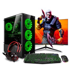 PC GAMER STORM GREEN PLUS RYZEN 7 5700G 32GB 500GB 24" CURVO RTX3060 12GB MI PC LISTA MIPCLISTA