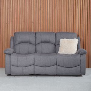 Sillón Reclinable 3 Cuerpos Pietro Gris