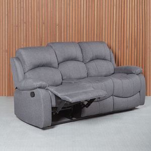 Sillón Reclinable 3 Cuerpos Pietro Gris