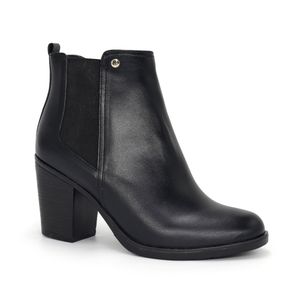 Botín Casual Cuero Mujer PAR&SS JA25Q1-BT198 NEGRO