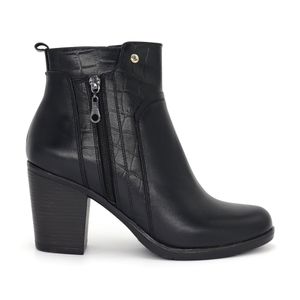 Botín Casual Cuero Mujer PAR&SS JA25Q1-BT203 NEGRO