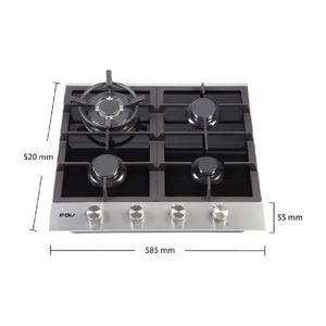 Encimera Deluxe Chef 60 cm Gas GLP FDV