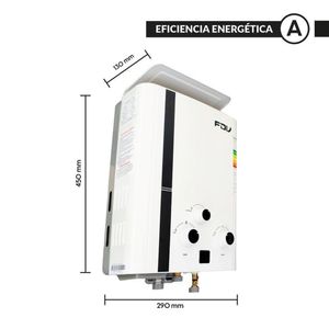 Terma de Paso Continuo a Gas Natural 5.5 L Tiro Natural FDV