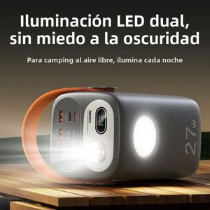 Cargador portatil with Light 60000 mAh 27W+22.5W MODELO RPP-123 GRIS
