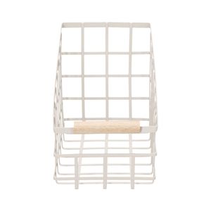 Organizador Canasto Metálico Rejilla 16x30x20 cm