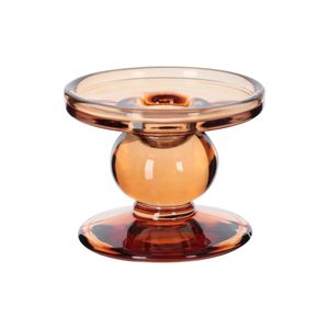 Candelabro de Vidrio Bajo Ø9 x 7 cm