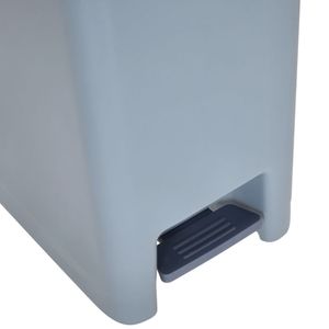 Basurero de Plástico con Pedal 15 L 31x22x38,5 cm