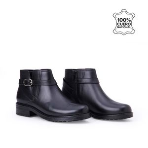 Botín Jodhpur Casual SOFI-2544 Negro Viale Cuero