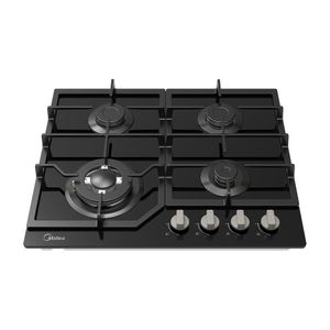 Cocina Empotrable a Gas 24''/60cms Vidrio Templado Negro Midea