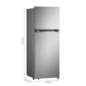 Refrigeradora LG GT24BPP Top Freezer Door Cooling 241L Plateado