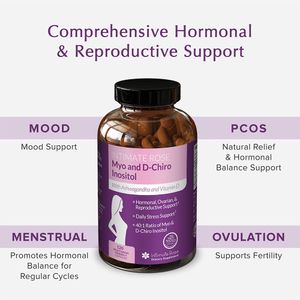 Myo-inositol & D-chiro Inositol Pastillas Apoyo Mujer 120 capsulas - INTIMATE ROSE