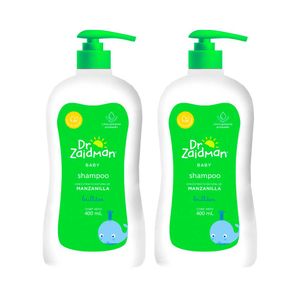 Pack Shampoo para Bebé DR ZAIDMAN Manzanilla Botella 400ml x2un