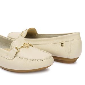 Zapato Mocasín Casual CORE-2510 Vainilla Viale Cuero