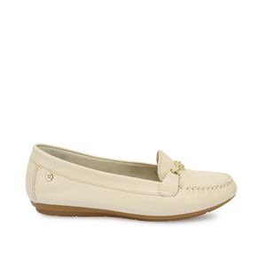 Zapato Mocasín Casual CORE-2510 Vainilla Viale Cuero