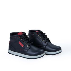 Botín Derby Casual ANGEL-2531 Negro Rabbit Cuero