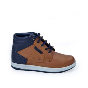 Botín Derby Casual ANGEL-2531 MARRÓN Rabbit Cuero
