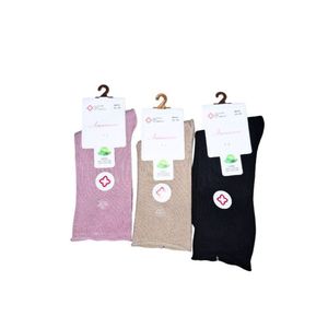 Pack de 3 Medias de Mujer colores Rosado, beige y Negro