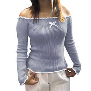 Sueter Mujer Hilo Hombritos 359G-22 Color Gris