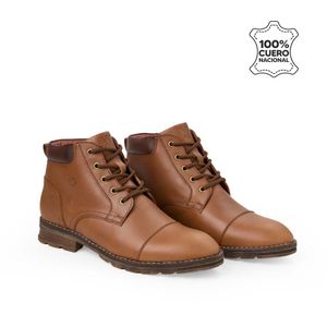 Botín Derby Casual JOSE-2532 Olivo Viale Homme Cuero