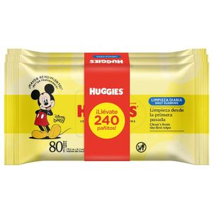 Toallitas Húmedas HUGGIES Triple Pro 3x80un Paquete 240un