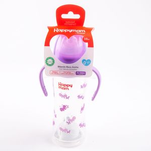 Biberón Boca Ancha HAPPYMAM 10Oz Doble Tetina Niña