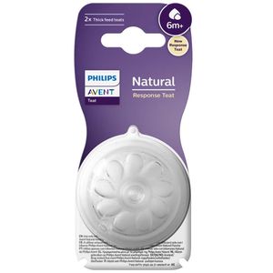 Tetina Natural Avent Response 3.0 Flow 6 X2 Unidades / 6M+ PHILIPS AVENT