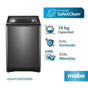 Lavadora Mabe LMA4120WDGBB0 14 Kg Diamond gray
