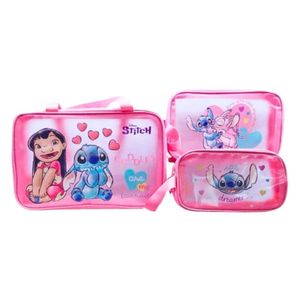 SET DE 3 NECESER FUCSIA LILO Y STITCH