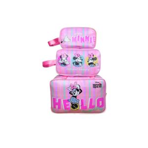 SET DE 3 NECESER ROSADO MINNIE HELLO