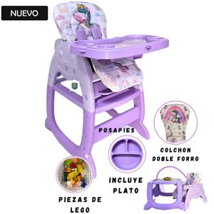 Silla de Comer Carpeta Gato Mewtwo 3 en 1 Lila
