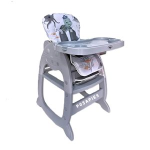 Silla de Comer Carpeta Gato Mewtwo 3 en 1 Gris