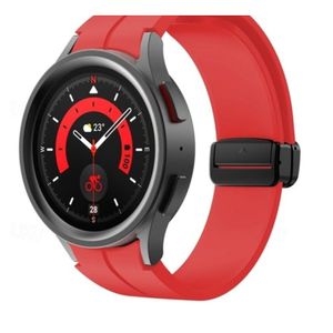 Correa silicona imantada para samsung watch 5 pro (20mm) rojo