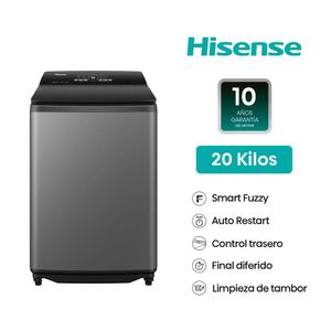 Lavadora Hisense 20kg WT3i2023UT – Carga Superior con Tecnología Smart Wash