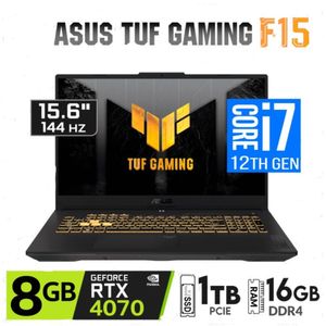 Laptop Asus Tuf F15 Fx507zi Core I7-12700h 8gb Rtx4070 16gb Ram 1tb
