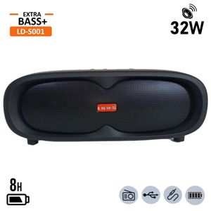 Parlante Portátil Bluetooth LIDIMI 32W BT Radio FM USB LD-S001