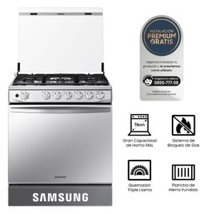 Samsung Cocina a Gas 5 Hornillas NX52T7322PS/PE
