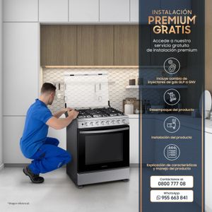 Samsung Cocina a Gas 6 Hornillas NX52T5311PS/PE