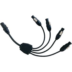 Cable de Distribución Astera para Caja AX2 - Conecta Cuatro Unidades AX2, Alimentación AC a través
