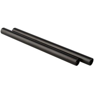 CAMVATE Varilla de Aluminio de 15mm (Par, 7.8") - Compatible con Accesorios DSLR y HD, Roscas M12 e
